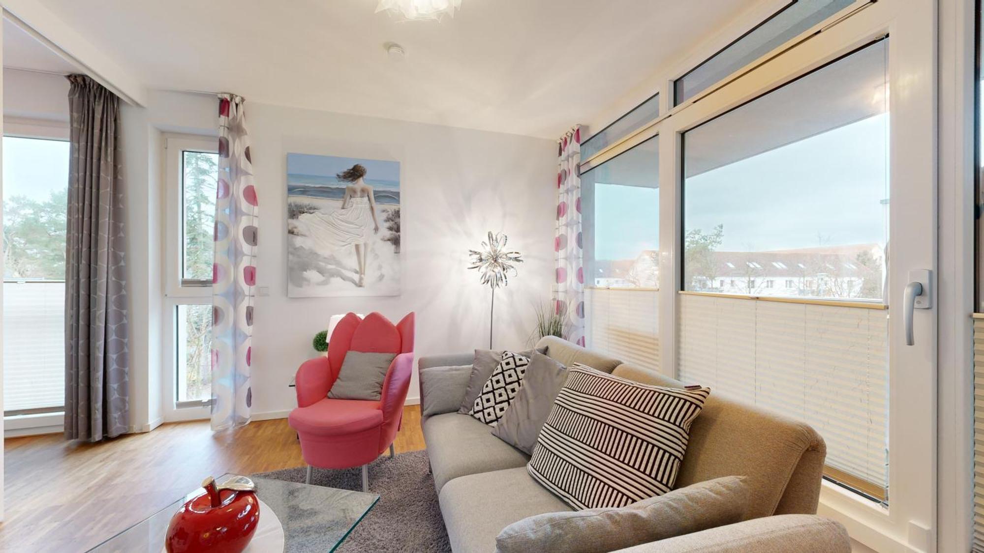 Duenenresort In Binz, Strandnahe Und Moderne Fewos Mit Balkon, Teilweise Mit Meerblick, Buitenkant foto