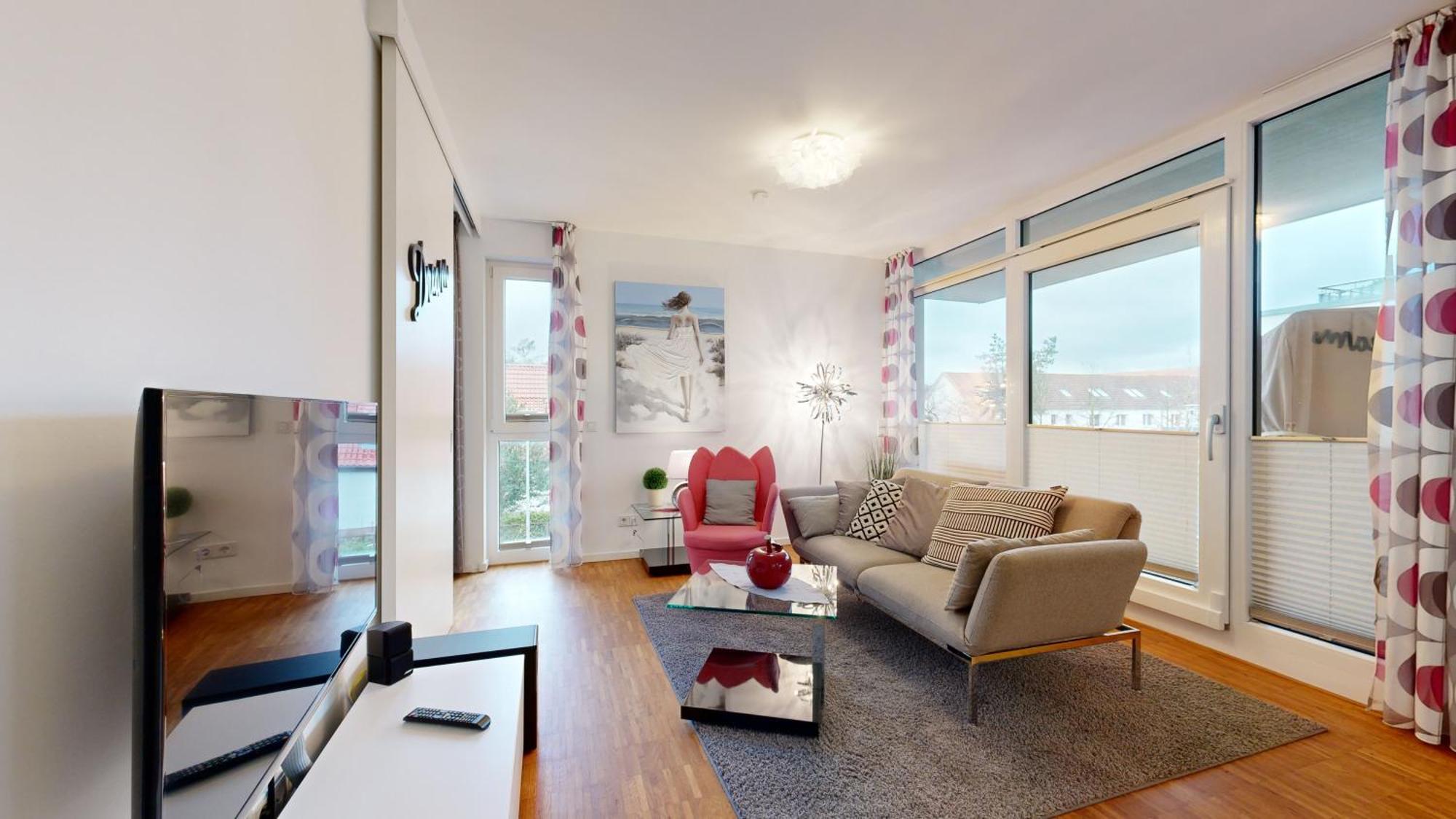 Duenenresort In Binz, Strandnahe Und Moderne Fewos Mit Balkon, Teilweise Mit Meerblick, Buitenkant foto